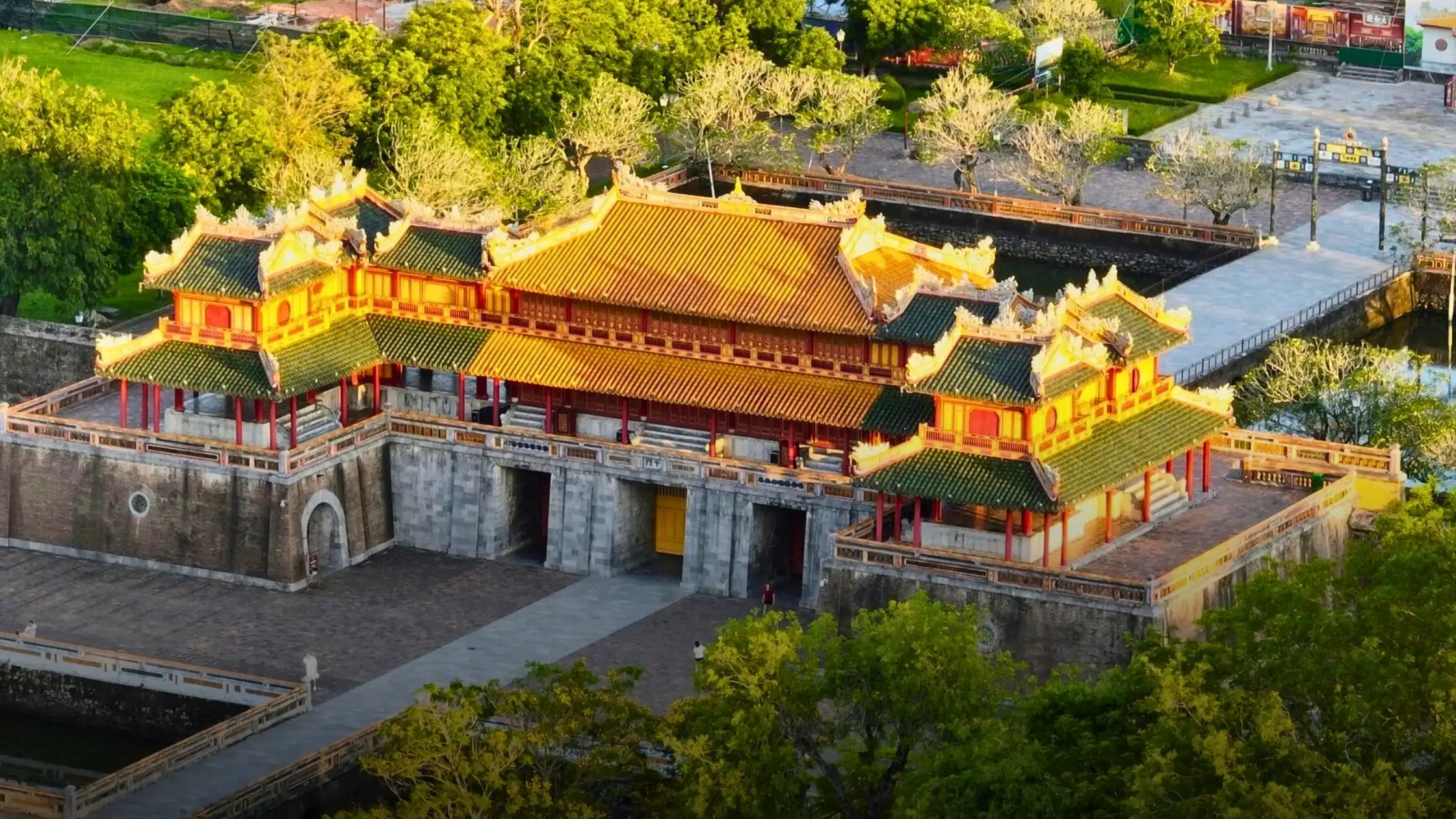 Gateway and moat of the imperial citadel in Hue