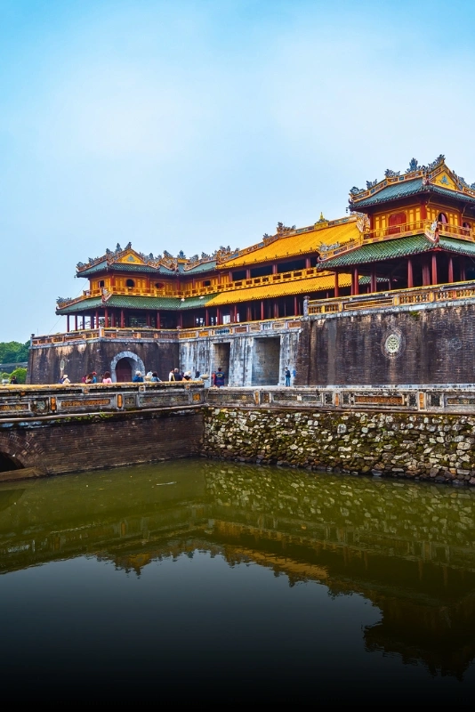 Gate and courtyard of the Imperial City in Hue